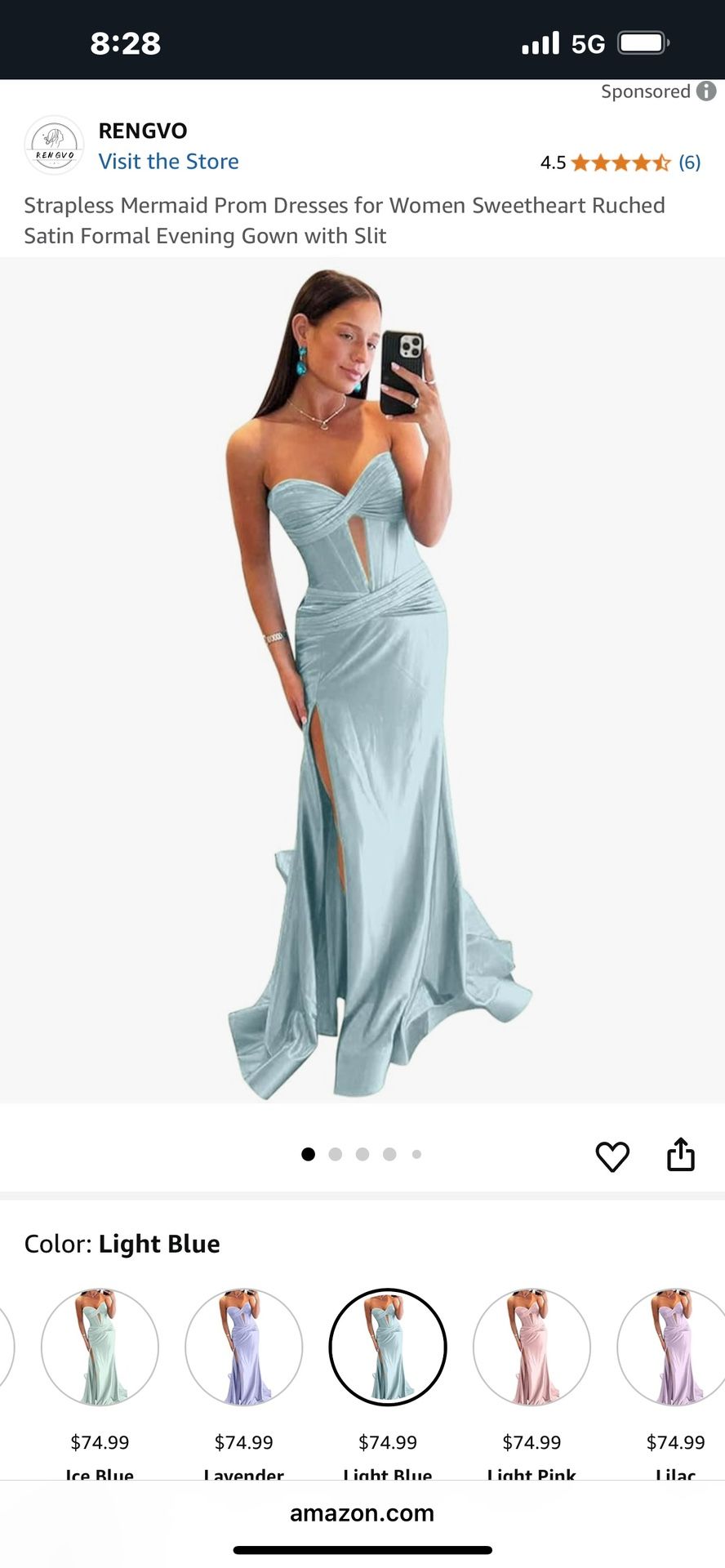Strapless Mermaid Dress