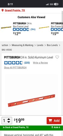 24” aluminum level