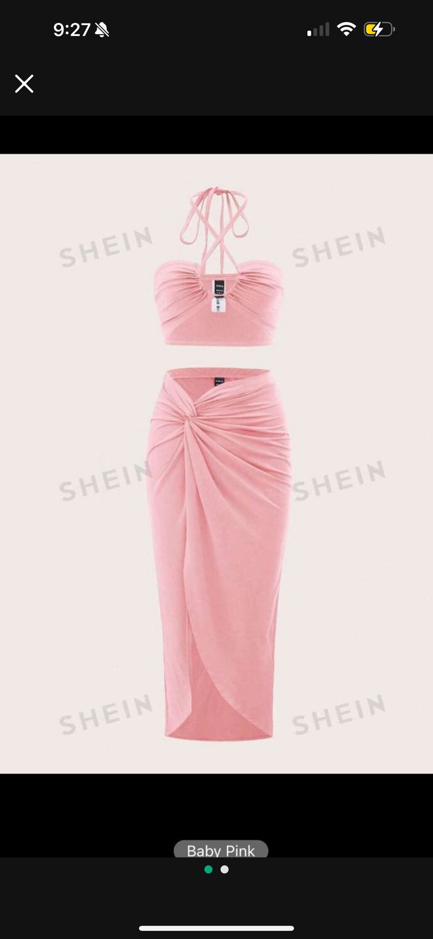NEW - Pink Dress Set - Small