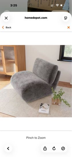 Modern Taupe Chenille Swivel Lazy Sofa Accent Chair with Armless (Set-1)