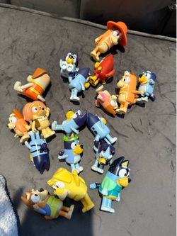 Bluey Figures Some Duplicates Lot 17 Toys In All