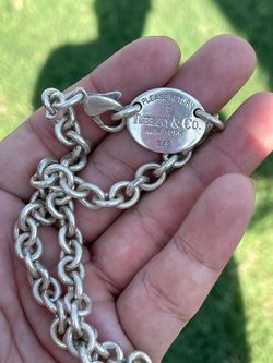 Tiffany & Co. “Return to Tiffany” Silver Chain choker necklace