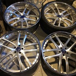 24 Inch Rucci Rims 5 lug 5x115 Floating Center Caps