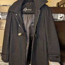Model women's coat from GUESS