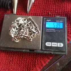 Sterling Silver Heavy Chain Weighs 53.9 Grams Of ITALY Real Silver 20 Inches Long StamPed Both Ends ITALY 925