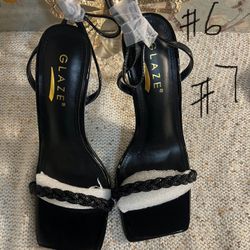 women.  black. Heels 👠 Size.   women. size #6#7. available.   check my other offers 