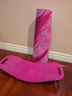 Simply fit board and gaiam yoga mat
