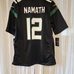 New York Jets Replica NFL Jersey Hall of Fame Quarterback Joe Namath #12