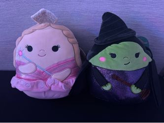 Wizard of oz Glinda and alphaba wicked witch squishmallows plush