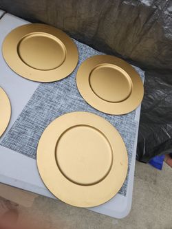 Metal Chargers Gold Color.. I  Have 12 Of Them.. $3 EACH