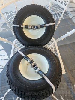 Flat free tires and wheels