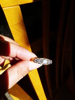 Gorgeous gold plated ring sizes 8, and 10