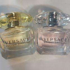 Brand New 5ml Verseace Yellow Diamond And Bright Crystal 5ml