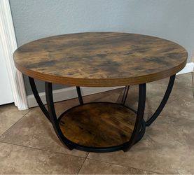 (NEW) 32” Wide Round Coffee Table