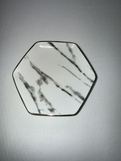Hexagon Ceramic Jewelry Dish