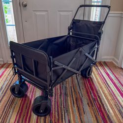 NEW Foldable Collapsible All Terrain Utility Pet Wagon Cart Dog Stroller -$160 Retail