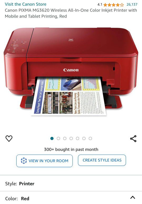 Canon printer + extra black and color ink+ shredder