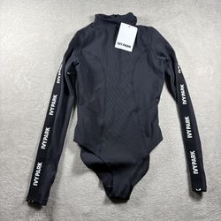 Ivy Park Bodysuit Women’s Size Medium Black Quick Drying Breathable NWT #3B
