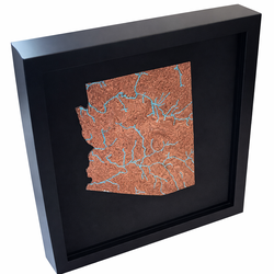 🔥 Arizona 3D Topographic Wall Art – Copper State Edition 🔥