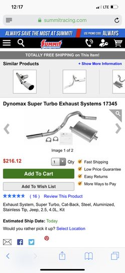 1997-2000 Jeep 4.0 full exhaust