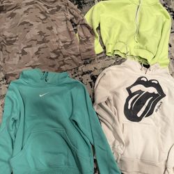 Set Of Four Women’s Hoodies, Sweatshirts, Size Medium