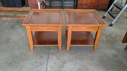 Cherry end tables (pair)