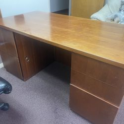Solid Cherry Wood Desk With honey finish