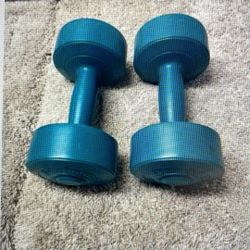 Pair Of 5 Pound Weights,$8 , Or Best Offer.