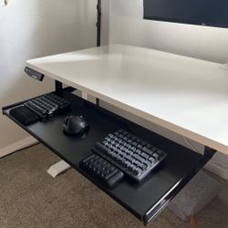 Underdesk Keyboard/Mouse Shelf, 28w x 12d, Black