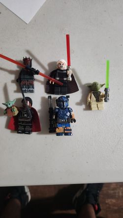 Lot of 5 unofficial Lego Star Wars Minifigures