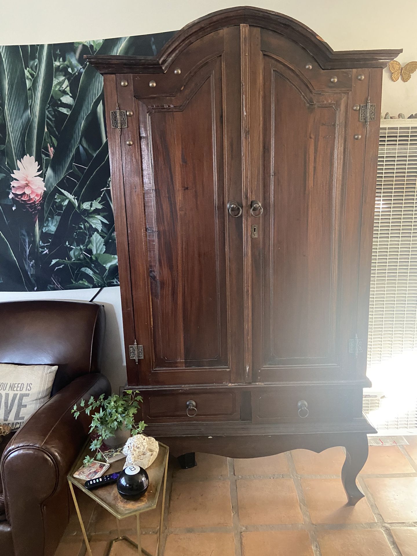 Crafted Wooden Armoire 