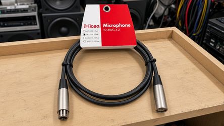 Hosa Microphone Cable 5ft. XLR Female to XLR Male Balanced Mic Cables OFC Braided Shield MCL-105