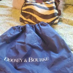 Dooney & Bourke Leather Zebra Print HOBO BAG with dust bag 
Smoke free home 