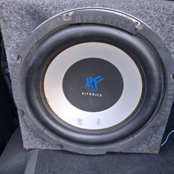 12" Subwoofer And Amp Works Good 