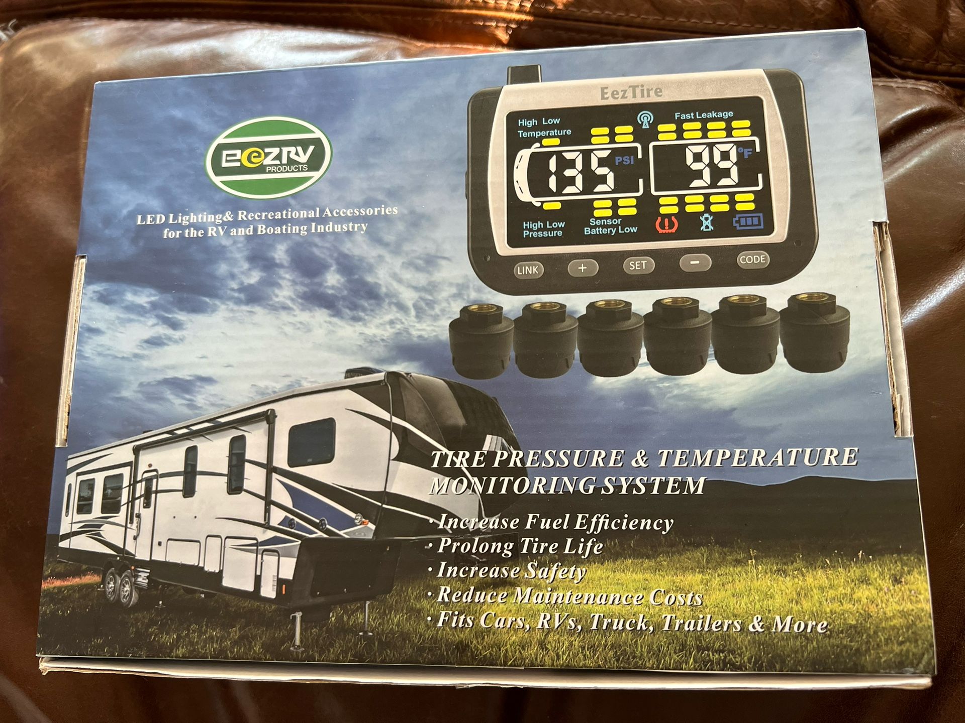 NIB EEZ RV Tire Pressure & Temperature Monitoring System TPMS