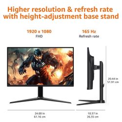Amazon Basics - 27” FHD 165hz Gaming Monitor