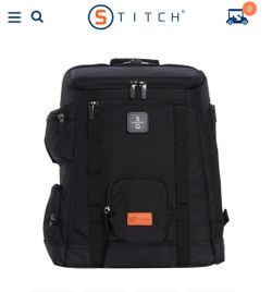 Brand New Birdie Bag Stitch Backpack Black Golf -