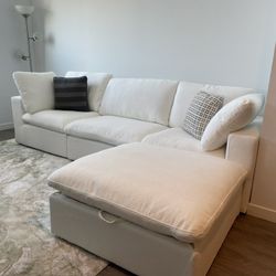 New White Cloud Sectional Couch Dupe