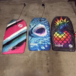 Kids Boogie Boards Gently Used with Leash $5each