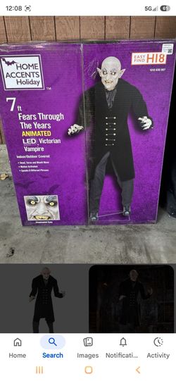Home Accents Holiday 7ft Animated LED Victorian Vampire