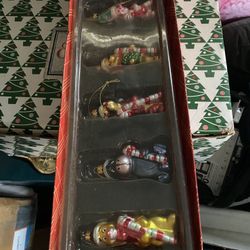 Vintage Disney Winnie The Pooh Glass Ornaments 6 Pack