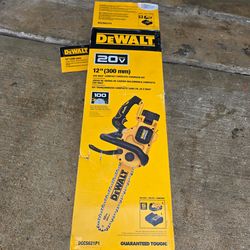 Dewalt 20v Chainsaw Bar 12 new Battery And Charguer Incluided $160 Price FIRM/ Nueva PRECIO FIRME $160