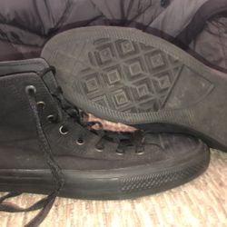 All Black Chuck Taylor High Top Converse Sneakers