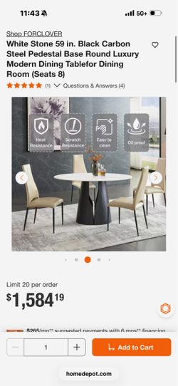 Dining table only