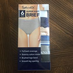 NWT women super soft briefs 6pack size S M L XL