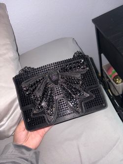 Black Kurt Geiger Crossbody Bag with bow Detail OUT OF STOCK