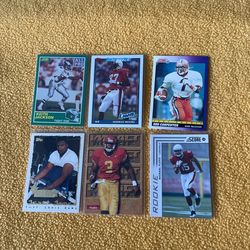 6 Random Rookie Football Card Lot