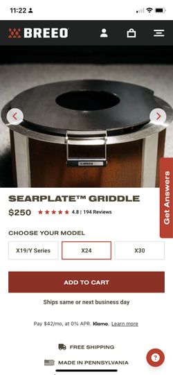 Breeo X24 Searplate Griddle