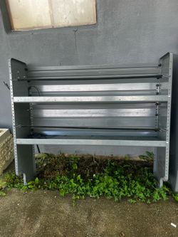 Metal van shelving