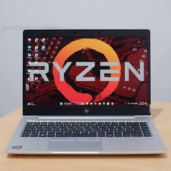 Touchscreen HP EliteBook Laptop AMD Ryzen 5 CPU 16GB RAM 512GB NVMe SSD 1080P LCD Webcam ATI Radeon Graphics Windows 11 Professional 